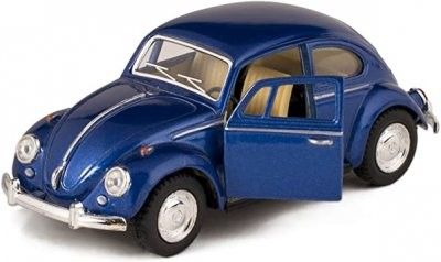 VW Beetle / Bubbla 1967 metallic blå - skala 1:24