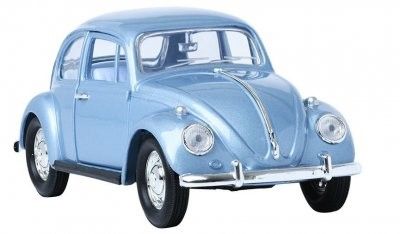 VW Beetle 1967 met. blå - skala 1:24