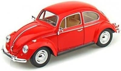 VW Beetle 1967 röd - skala 1:24
