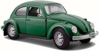 VW Beetle / Bubbla 1973 - grön - skala 1:24