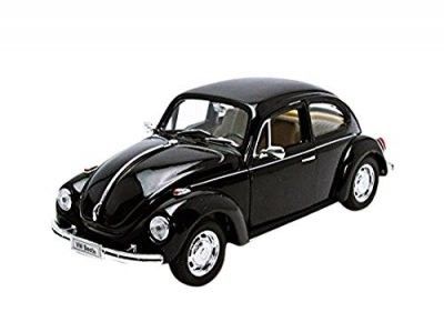 VW Beetle / Bubbla 1968 - svart - skala 1:24
