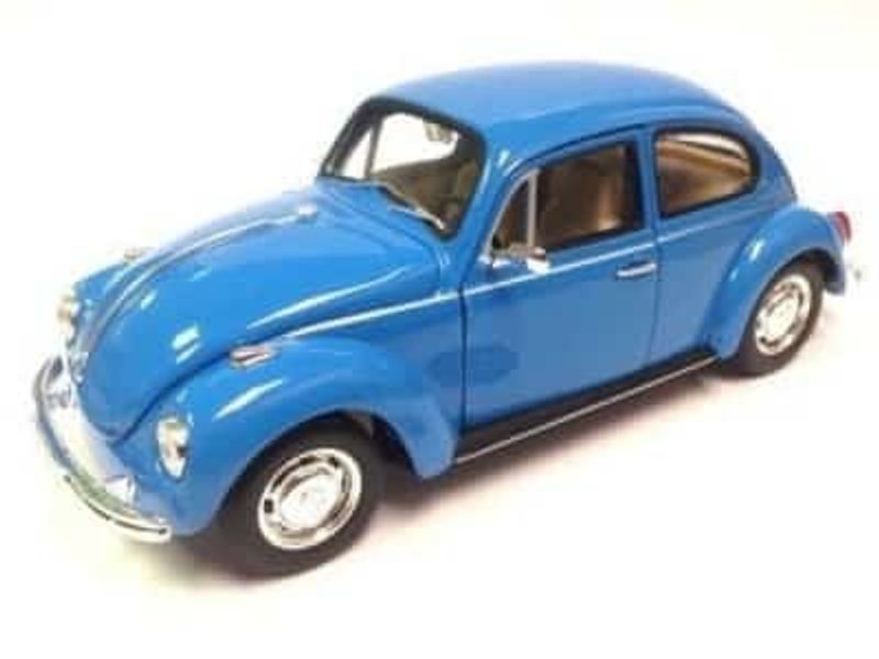VW Beetle classic 1959 - blå - skala 1:24