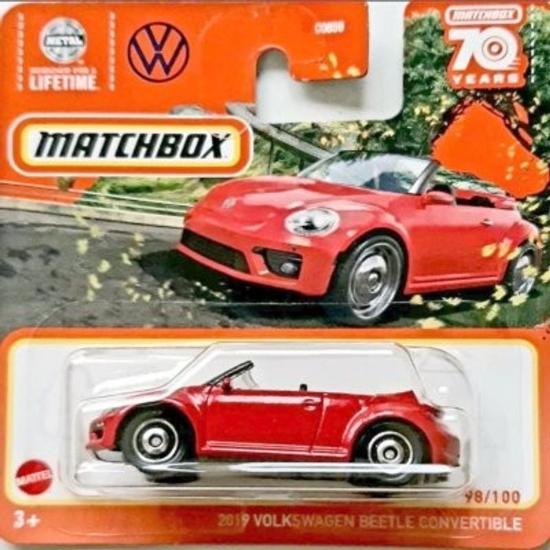 VW Beetle Cab 2019 röd -Matchbox 1:64