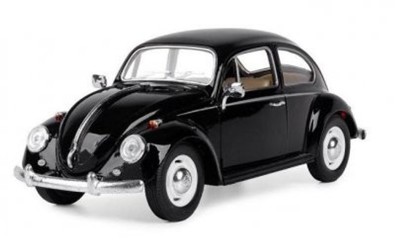 VW Beetle / Bubbla 1967 svart - skala 1:24