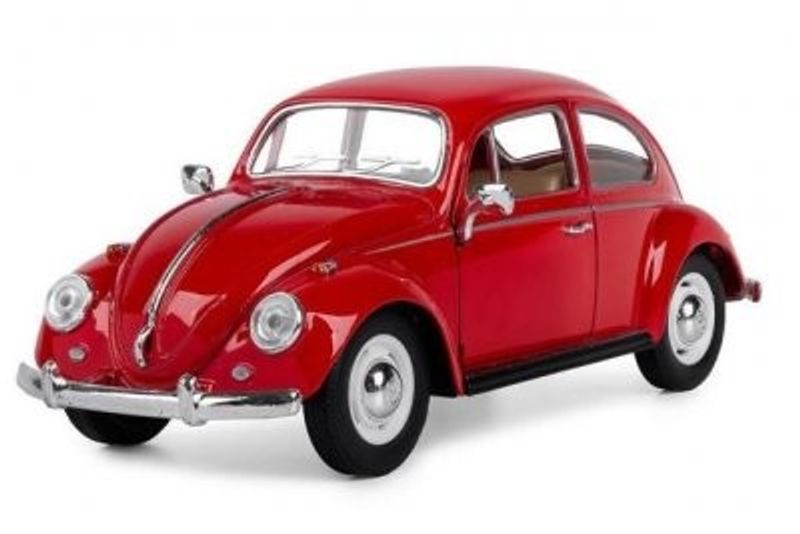 VW Beetle / Bubbla 1967 röd - skala 1:24