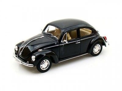 VW Beetle classic 1950 - svart - skala 1:24