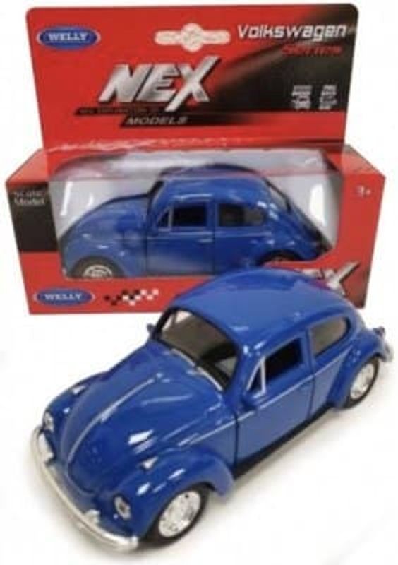 VW Beetle / Bubbla blå - skala 1:34