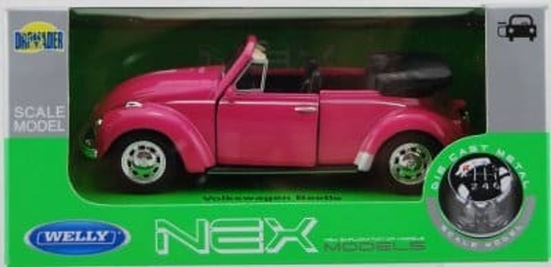 VW Beetle - rosa - skala 1:34