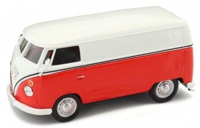 VW Buss T1 röd/vit - skala 1:43