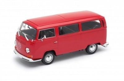 VW Buss T2a 1972 röd - skala 1:24