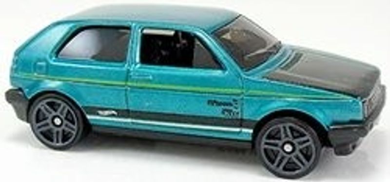 VW Golf Mk 2 grön met. - Hot Wheels 1:64