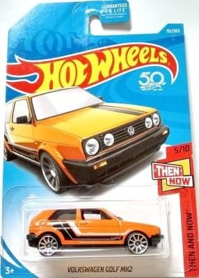 VW Golf Mk 2 orange - Hot Wheels 1:64
