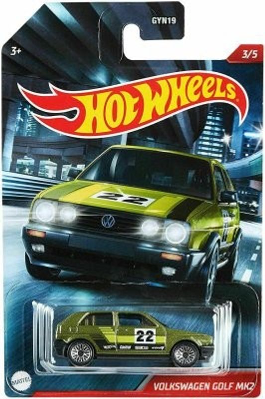 VW Golf Mk 2 grön no 22 - Hot Wheels 1:64