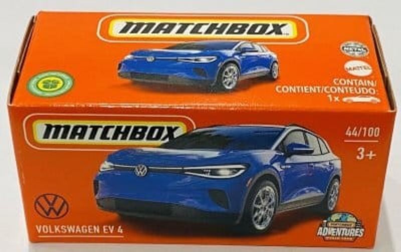 VW ID4 (EV4) blå - Matchbox 1:64 (box)