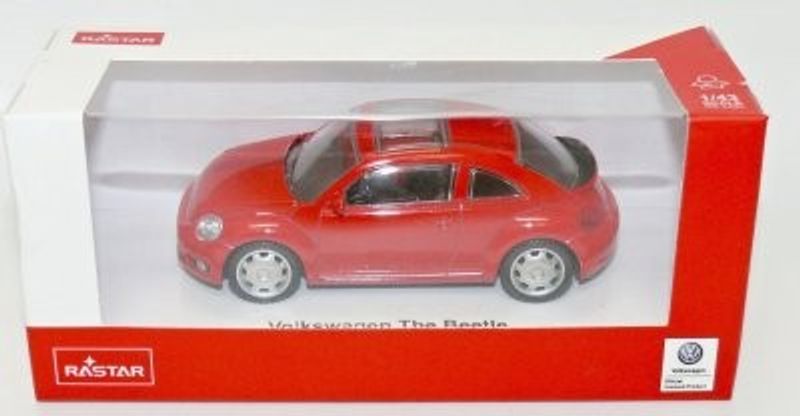 VW Beetle new 2019 röd - skala 1:43