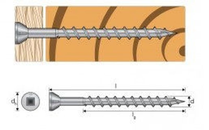 Quik Drive Bandad Spånskiveskruv 4.2x51mm FZB (2000st)