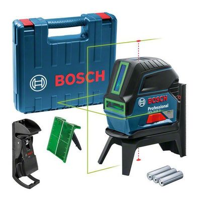 Bosch GCL 2-15 G +RM1+BM3 Kors-/Linjelaser Grön (Inkl väska)