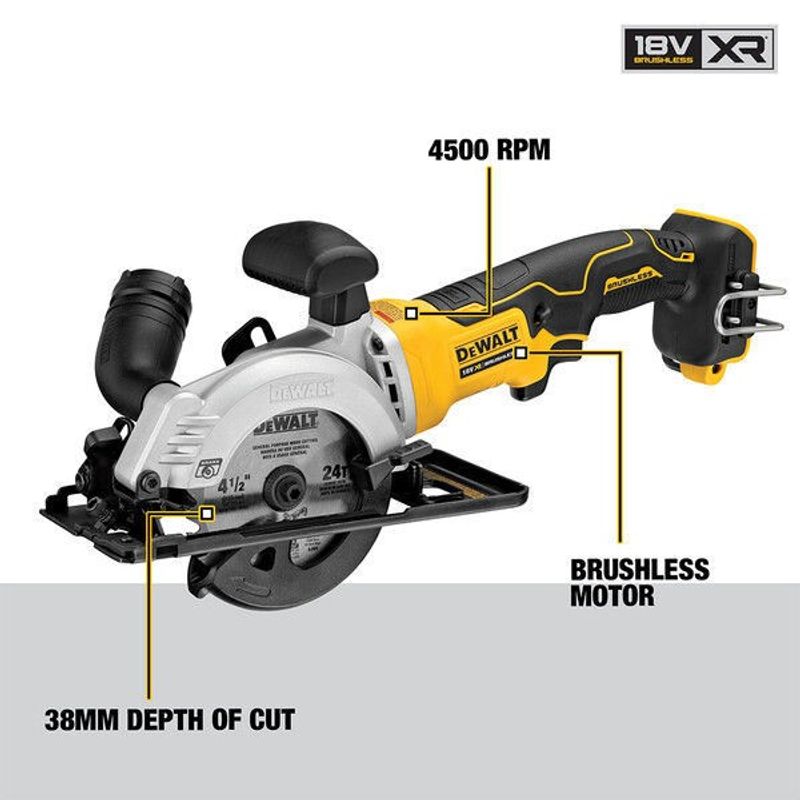 DeWalt DCS571NT Cirkelsåg 18V 115 mm XR (utan batteri)