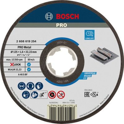 Bosch X-LOCK Kapskiva 125x22,2x1,6mm Expert for Metal