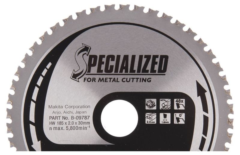 Makita B-09787 Metallkapklinga 185x30x2mm 48T