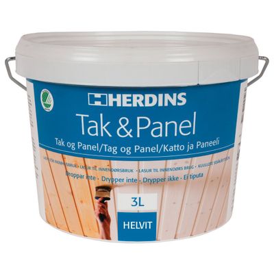 Herdins Tak- & Panel Helvit 3L