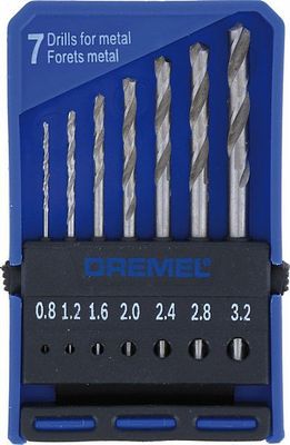 Dremel Precisionsborrset 628 0,8-3,2Mm 7St