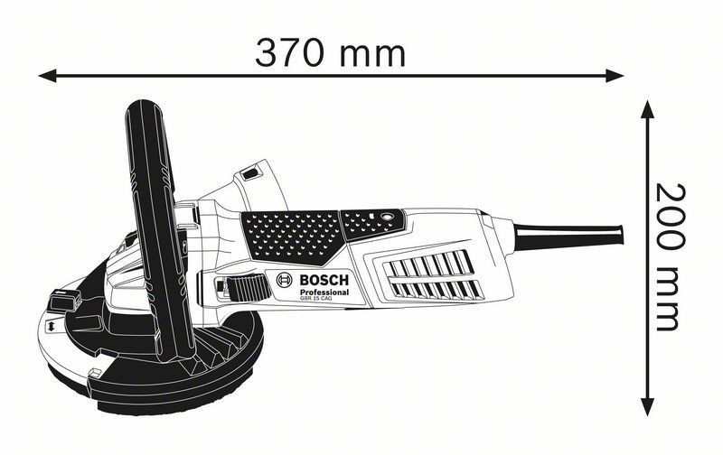 Bosch GBR 15 CAG Betongslip utan slipskiva (L-Boxx)