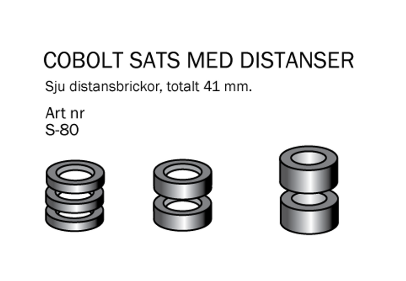 Cobolt S-80 Distanser L=41, D=16