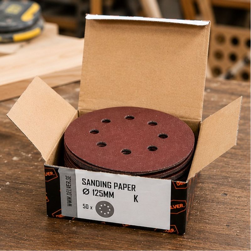 Delver Slippapper 125mm 50-P