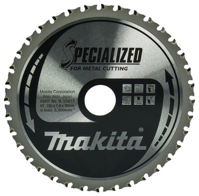 Makita Sågklinga Specialized T.C.T 185x30 mm 36T för Metall
