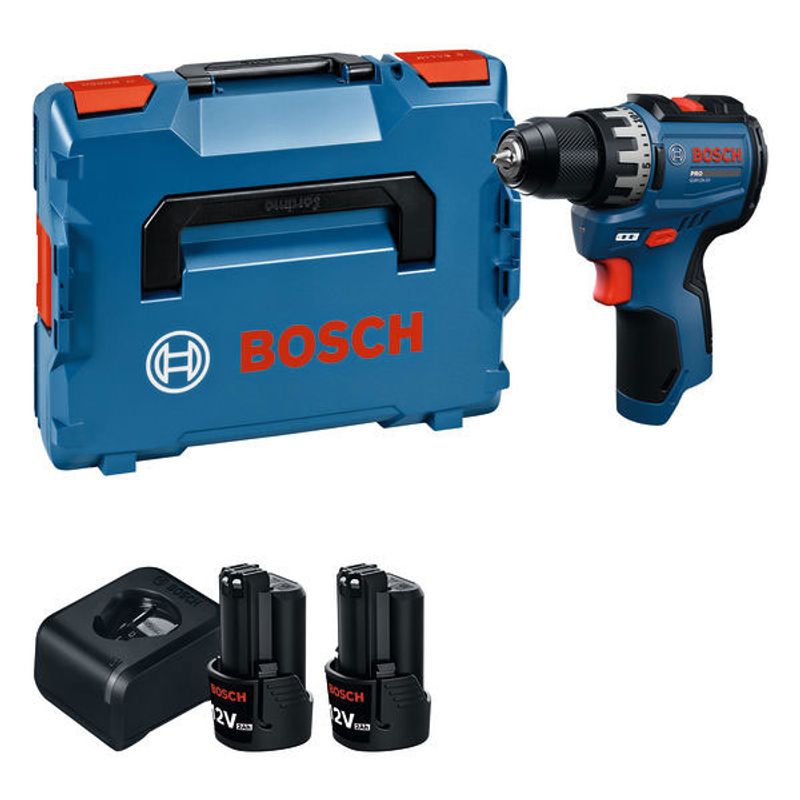 Bosch GSR12V-31 Skruvdragare 12V 2x2,0Ah i L-BOXX