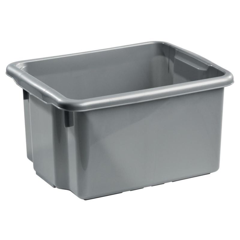 Nordiska Plast Förvaringsbox 15L Silver 7150 NPL