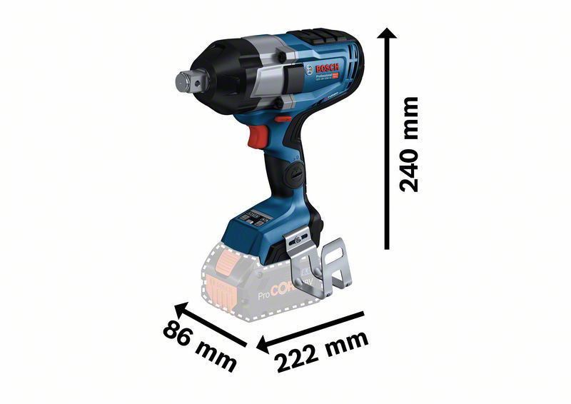 Bosch GDS 18V-1050 HC Mutterdragare 3/4" GCY 42 L-BOXX (utan batterier)