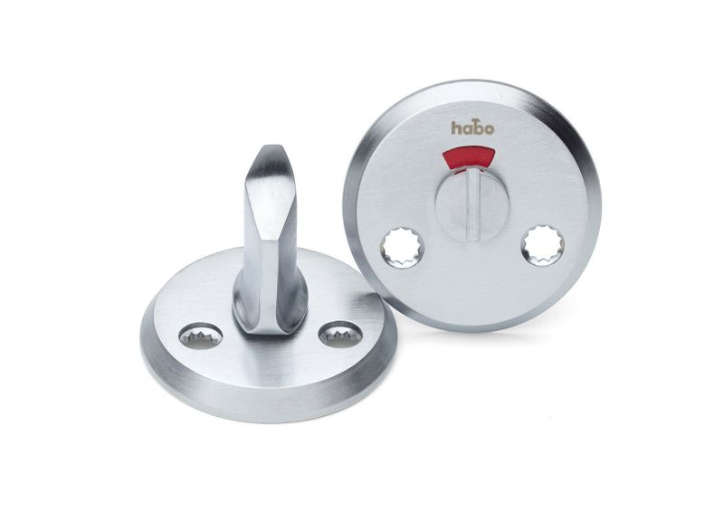 Habo WC-beslag A262 Borstad krom SB