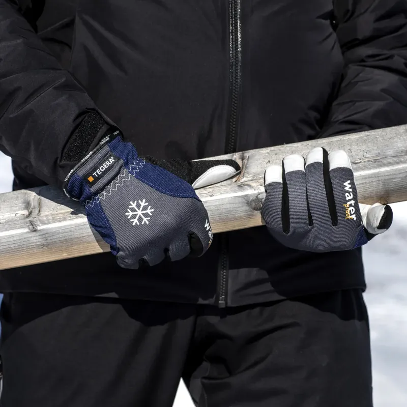 Tegera 295 Läderhandske Vinter Thinsulate Varmfodrad Vattentät