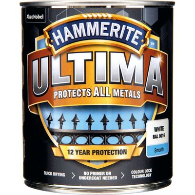 Hammerite Slätlack Ultima Vit 750ML