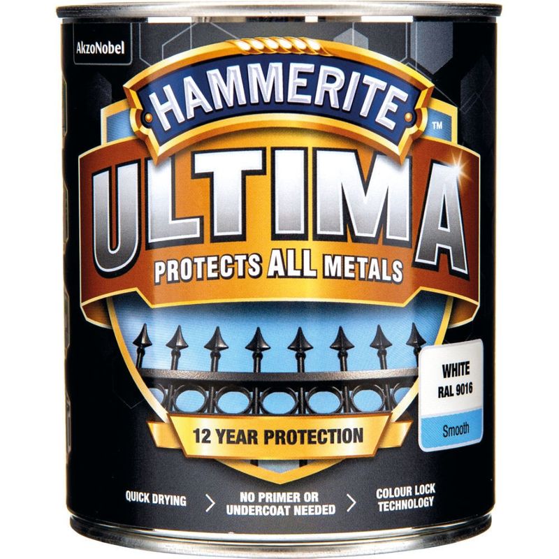 Hammerite Slätlack Ultima Vit 750ML