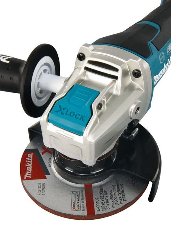 Makita DGA519Z Vinkelslip 18V X-LOCK (Utan batterier)