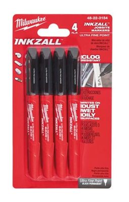 Milwaukee INKZALL™ Markör Med Tunn Spets 4-P