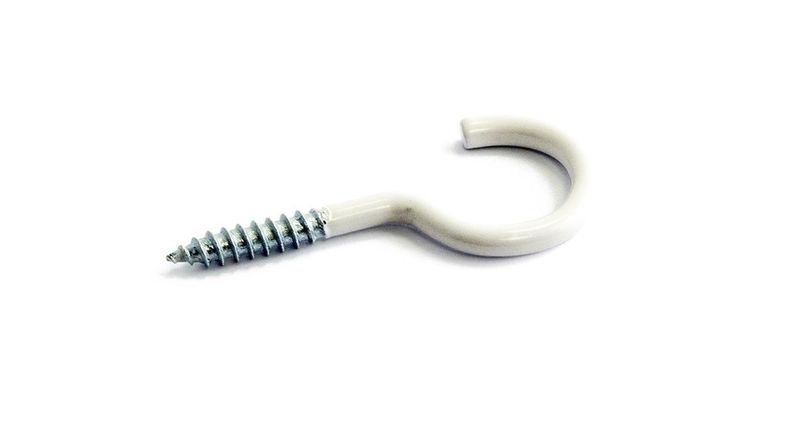 Habo Skruvkrok 11 60mm Vit SB