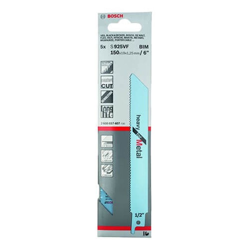 Bosch S925VF Tigersågblad 5-P (Heavy for Metal)