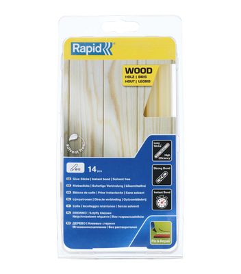 Rapid Limstavar Trä Gul 250G