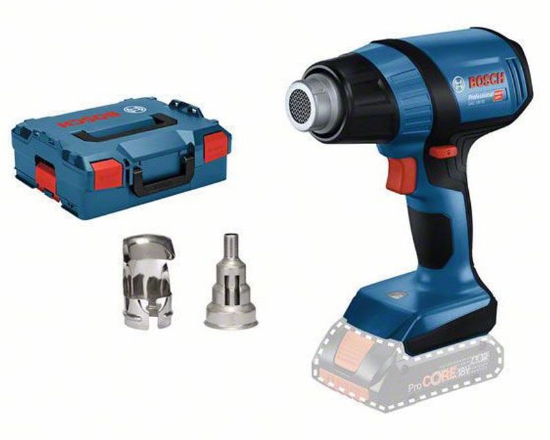 Bosch GHG 18V-50 Varmluftspistol 18V 300/500C L-BOXX (utan batterier)