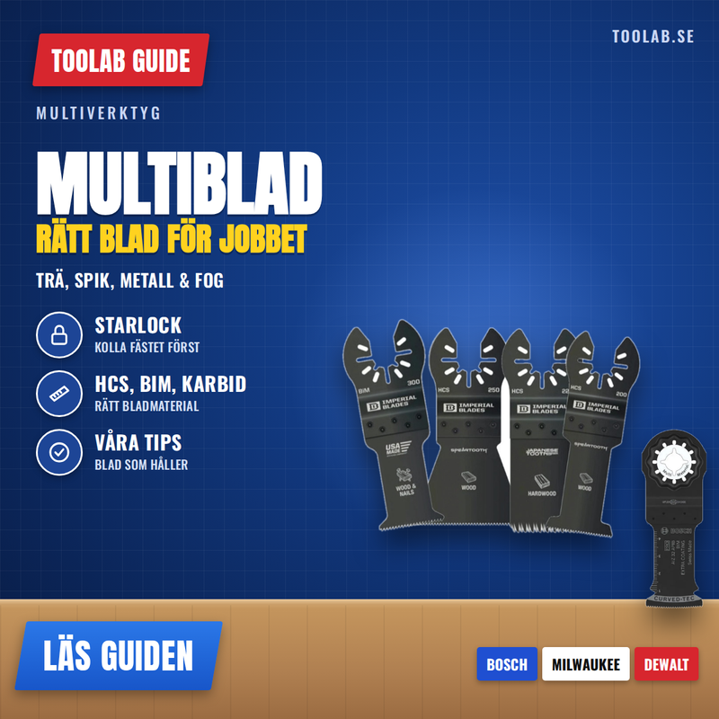 Multiblad – så väljer du rätt blad till multiverktyget