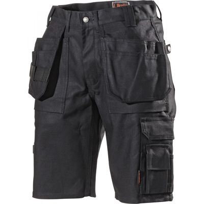 L.Brador Arbetsshorts 111B Bomull Cordura Svart Stl 46
