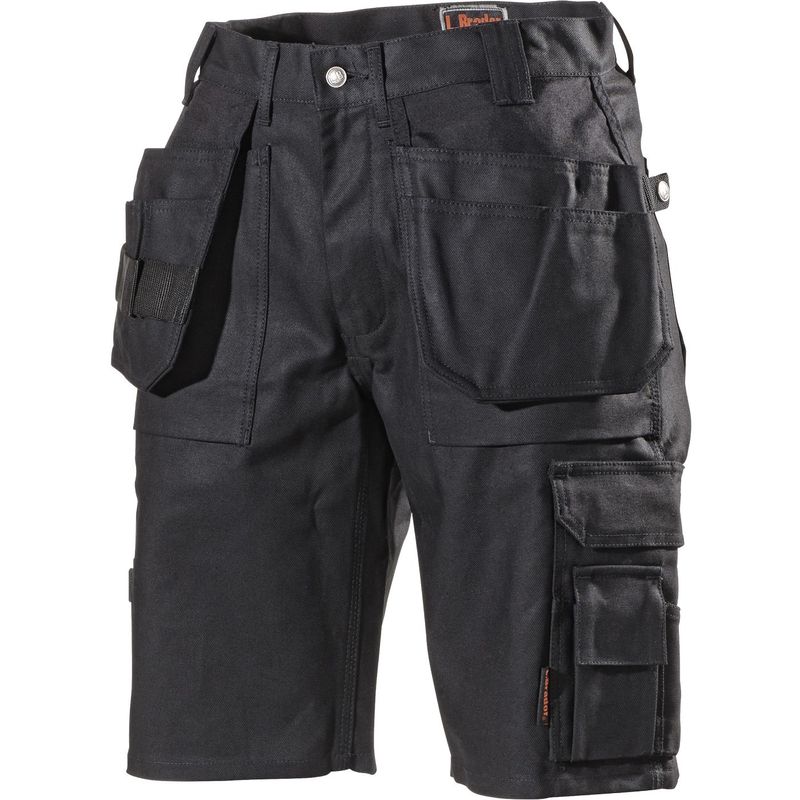L.Brador 111B Arbetsshorts Bomull Cordura Svart Stl 50