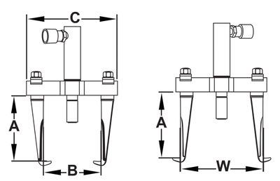 BVA avdragare 2-ARMAD 5 ton 160 mm hydraulisk