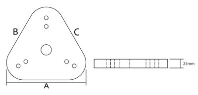BVA drag- lyftögla 20 ton