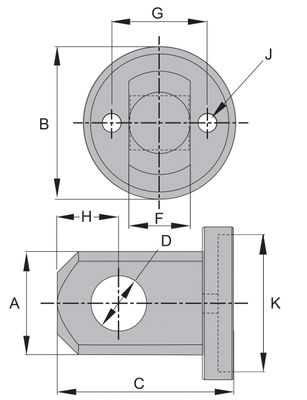 BVA cylinderfäste 5 ton BVA