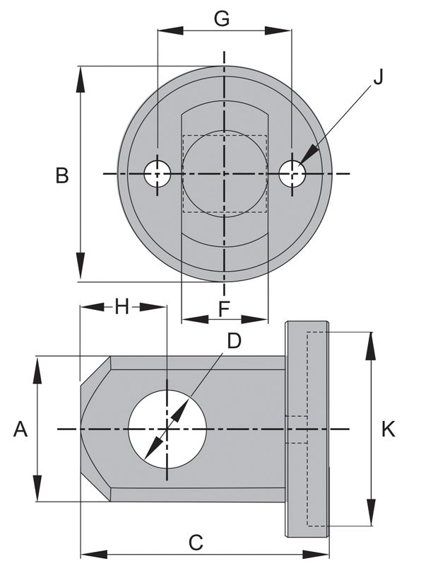 BVA cylinderfäste 15 ton BVA